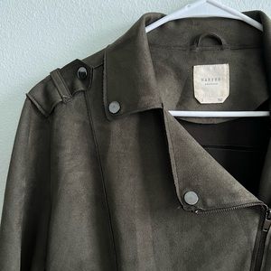 Faux Suede Green Jacket